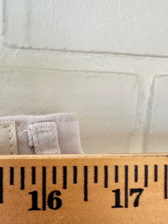 Express White High Rise Midi Jean Skirt Size 12 - Picture 10 of 16